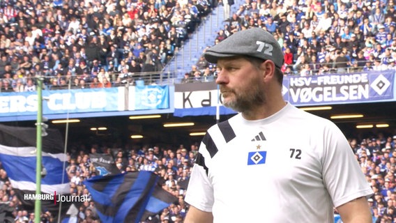 Trainer Steffen Baumgart vom HSV. © Screenshot 