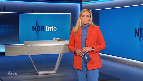 Julia Möcklinghoff moderiert NDR Info um 17:00 Uhr © Screenshot 