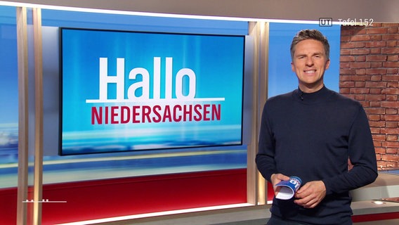 Arne-Torben Voigts moderiert Hallo Niedersachsen um 19:00 Uhr. © Screenshot 