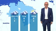 Patrick Schwanke modeiert das Wetter für Niedersachsen. © Screenshot 