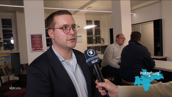 Nicolas Reuß FDP Ortsvorsitzender Ratzeburg im Interview. © Screenshot 