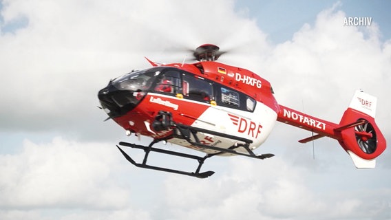 Ein rettungshubschrauber der DRF. © Screenshot 