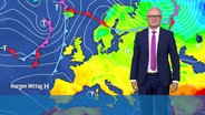 Karsten Schwanke moderiert das Wetter für Niedersachsen. © Screenshot 