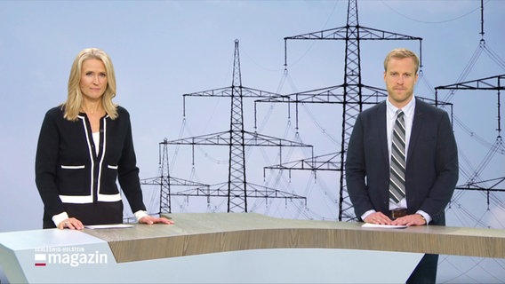 Henrik Hansens und Gabi Lüeße moderieren das Schleswig-Holstein Magazin um 19:30 Uhr. © Screenshot 