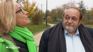 Der Präsident der Uni Flensburg Werner Reinhart und seine designierte Nachfolgerin Christiane Hipp. © Screenshot 