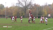 Rugby-Spieler beim Spiel. © Screenshot 