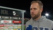 Trainer Daniel Brinkmann im Interview. © Screenshot 