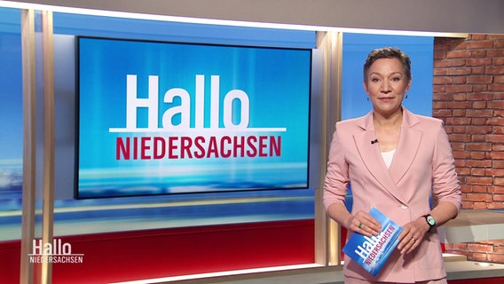 Christina von Saß moderiert Hallo Niedersachsen. © Screenshot 