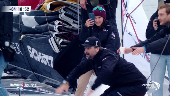 Segler Boris Herrmann vor dem Start der Regatta. © Screenshot 