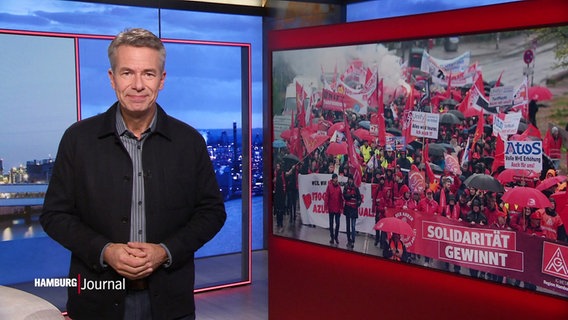 Thomas Görlitzer moderiert das Hamburg Journal um 18 Uhr. © Screenshot 