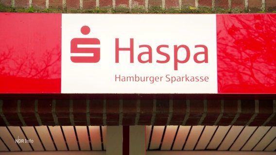 Schild der Hamburger Sparkasse. © Screenshot 