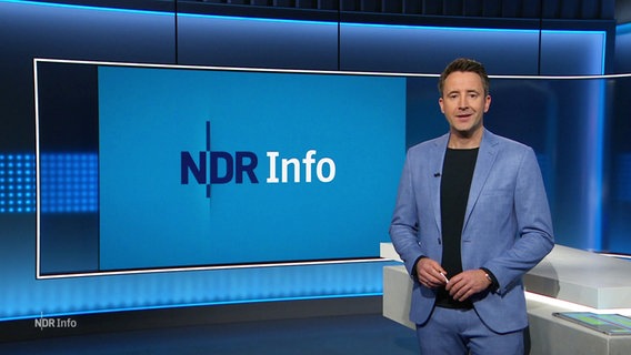 Jan Starkebaum moderiert NDR Info 21:45. © Screenshot 