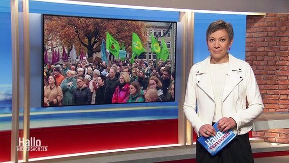 Christina von Saß moderiert Hallo Niedersachsen am 16.11.2024. © Screenshot 