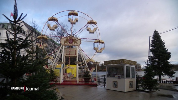 Das historische Riesenrad am Jungfernstieg Weihnachtsmarkt. © Screenshot 