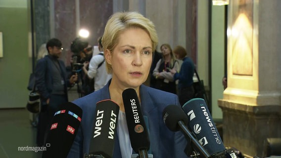 Mecklenburg-Vorpommerns Ministerpräsidentin Manuela Schwesig (SPD) im Interview © Screenshot 