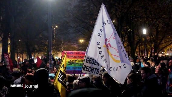 Eine Demo auf St. Pauli. © Screenshot 