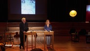 Annette Frier und Stefan Gwildis auf der Bühne. © Screenshot 