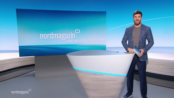 Stefan Leyh moderiert das Nordmagazin. © Screenshot 