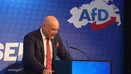 Enrico Komning, Bundestagsabgeordneter der AfD, am Rednerpult. © Screenshot 