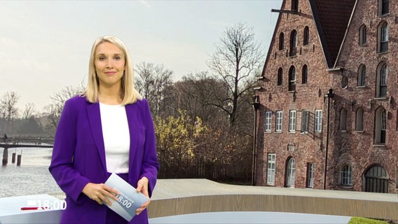 Alexandra Bauer moderiert Schleswig-Holstein 18.00. © Screenshot 