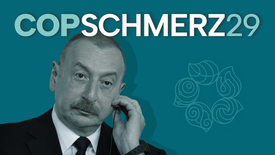 Aserbaidschans Präsident Ilham Aliyev bei der Weltklimakonferenz 2024. COPSCHMERZ29. (extra 3 vom 28.11.2024 im Ersten) © NDR 