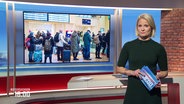 Kathrin Kampmann moderiert die Sendung Niedersachsen 18.00. © Screenshot 