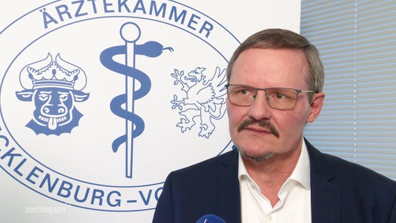 Prof. Buchmann, Vizepräsident der Ärztekammer in MV. © Screenshot 