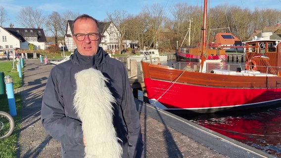 Stefan Kreibohm mit dem Wetter von der Insel Hiddensee. © Screenshot 