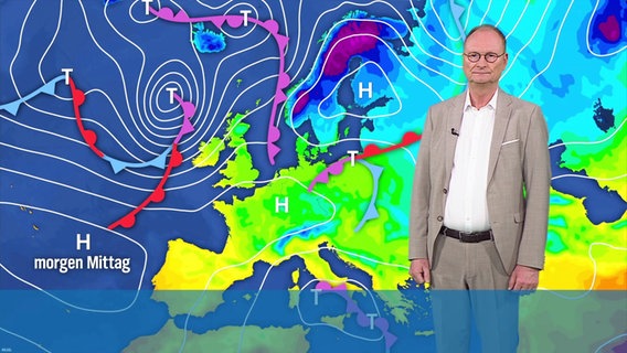 Sven Plöger moderiert das Wetter für Niedersachsen. © Screenshot 