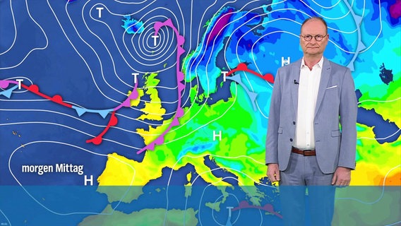 Sven Plöger moderiert das Wetter für Niedersachsen. © Screenshot 