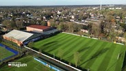 Luftbild von einem Fußballplatz in Norderstedt © Screenshot 