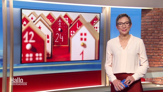 Christina von Saß moderiert Hallo Niedersachsen. © Screenshot 