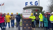 FSG Mitarbeiter bei einem Protest. © Screenshot 