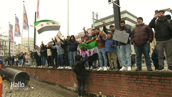 Demo der syrischen Community in Hannover. © Screenshot 