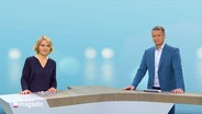 Marie-Luise Bram und Gerrit Derkowski moderieren das Schleswig-Holstein Magazin. © Screenshot 