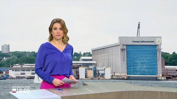 Eva Diederich moderiert Schleswig-Holstein 18.00. © Screenshot 