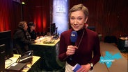 Christina von Sass live uas dem Spendenbüro aus Niedersachsen. © Screenshot 