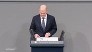 Olaf Scholz stellt die Vertrauensfrage. © Screenshot 