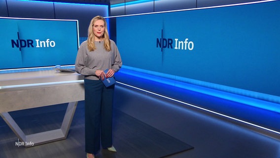 Juliane Möcklinghoff moderiert NDR Info um 16:00. © Screenshot 