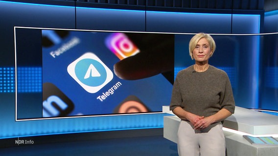 Moderatorin Susanne Stichler im Studio © Screenshot 