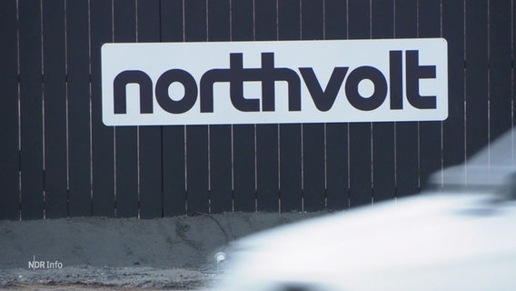 Das Firmenlogo von Northvolt. © Screenshot 