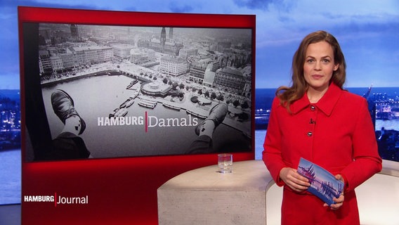 Harriet von Waldenfels moderiert das Hamburg Journal. © Screenshot 