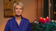 Die Ministerpräsidentin Mecklenburg-Vorpommerns, Manuela Schwesig (SPD), hält eine Weihnachtsansprache. © Screenshot 