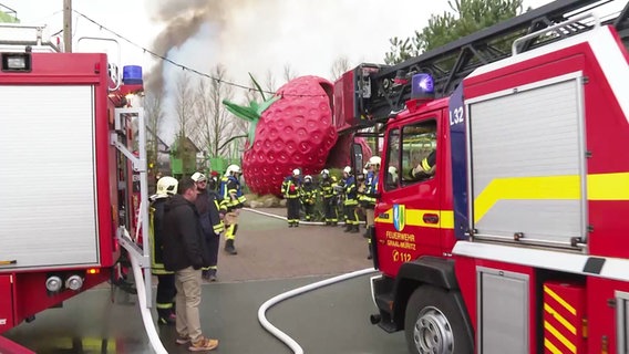 Brand in Karls Erlebnis-Dorf © Screenshot 