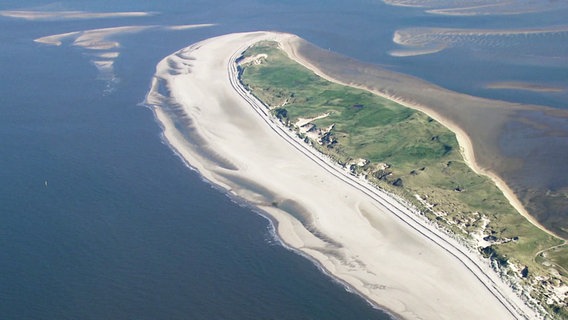 Eine Nordseeinsel - von oben. © Screenshot 