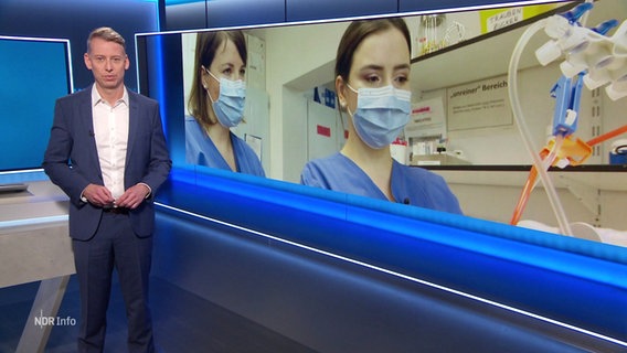 Moderator André Schünke im Studio. © Screenshot 