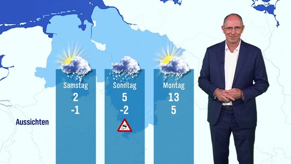 Thomas Ranft mit der Wettervorhersage für die kommenden Tage. © Screenshot 