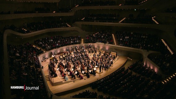 Blick in den Großen Saal der Elbphilharmonie. © Screenshot 