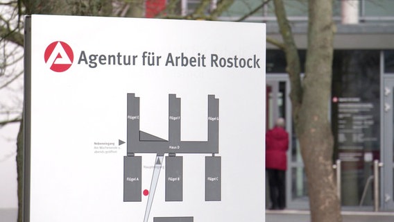 Die Agentur für Arbeit in Rostock. © Screenshot 