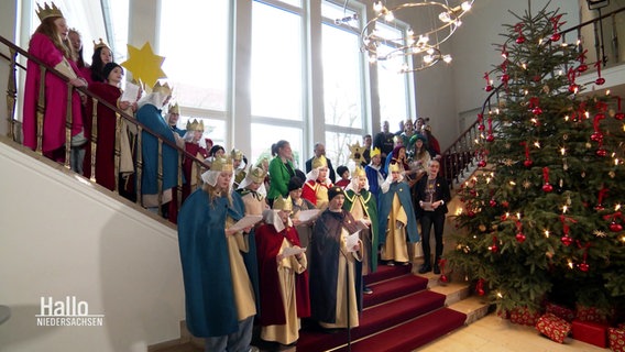 Sternsinger im Niedersächsischen Landtag. © Screenshot 